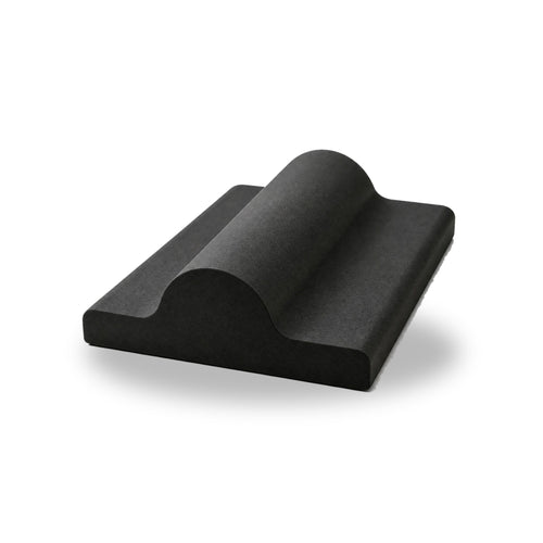 Limberoo foot trainer: black foam pad with one centred hump