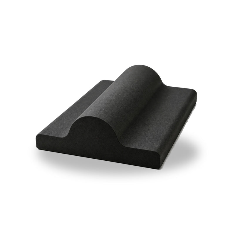 Limberoo foot trainer: black foam pad with one centred hump