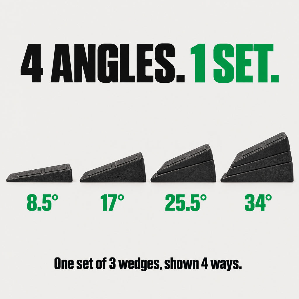 Four angles from one set: 8.5, 17, 25.5 and 34 degrees